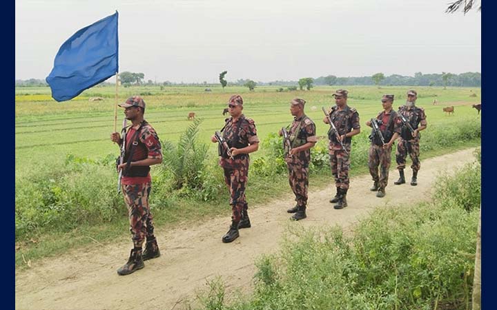 বেনাপোল সীমান্তে বিজিবির সর্বোচ্চ সতর্কতা