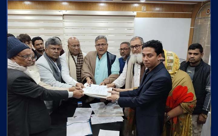 ফরিদপুর-৪ আসন : বিএনপি প্রার্থীর মনোনয়নপত্র দাখিল