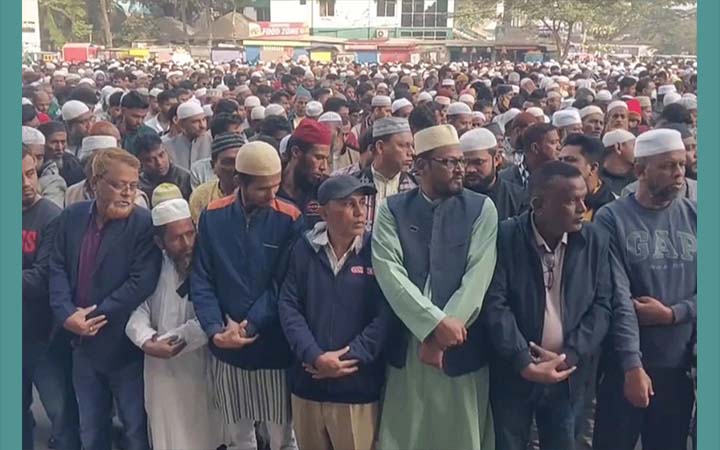 চাঁদপুরে খালেদা জিয়ার গায়েবানা জানাজা অনুষ্ঠিত