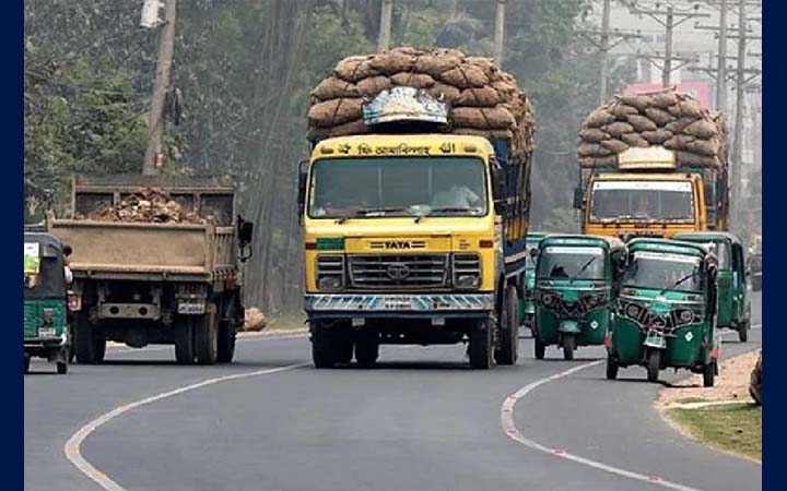 আজ থেকে ৭ দিন মহাসড়কে যেসব যানবাহন চলবে না