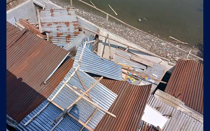 কালবৈশাখীর তাণ্ডবে ভোলায় বিদ্যালয় বিধ্বস্ত