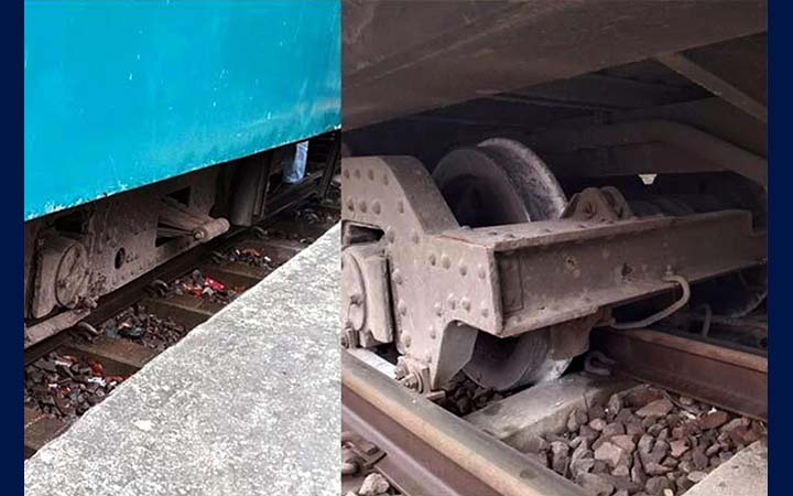 দিনাজপুরে দোলনচাঁপা এক্সপ্রেসের একটি বগি লাইনচ্যুত