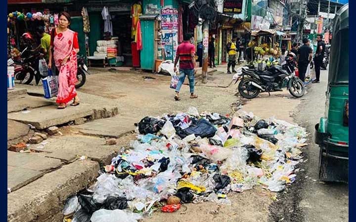 রাঙামাটির শহর এখন ডাম্পিং স্টেশন