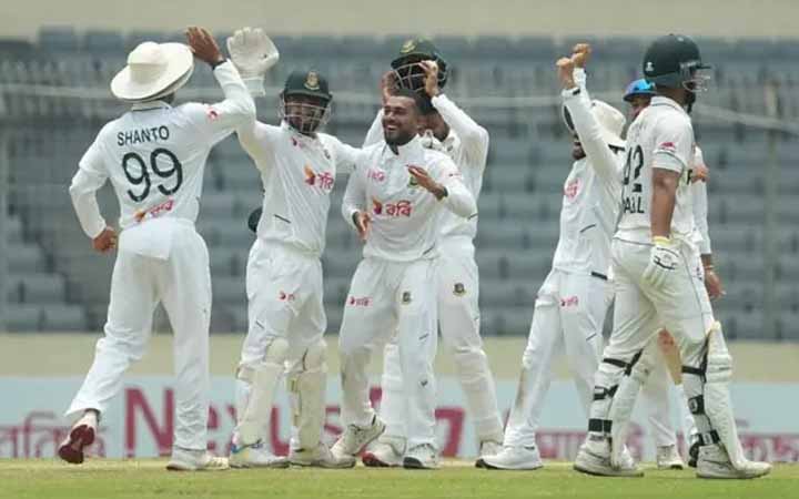 ৩৮৬ রানে পাকিস্তান অলআউট, লিডে বাংলাদেশ দল