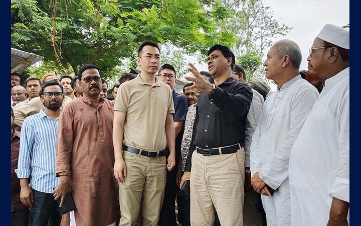 কুড়িগ্রামে বাংটুর ঘাট সেতুর সম্ভাব্যতা যাচাইয়ে চীনা প্রতিনিধি দল