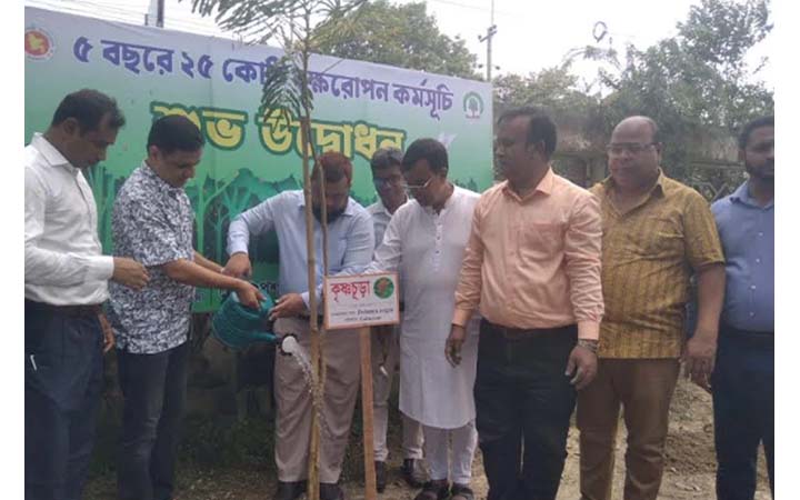 গাইবান্ধায় বৃক্ষরোপণ কর্মসূচির উদ্বোধন