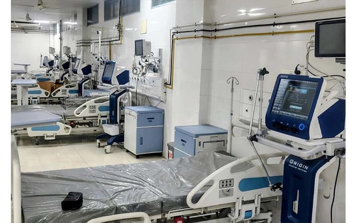 পাঁচ বছর পর চালু হলো শেরপুর সদর হাসপাতালের আইসিইউ