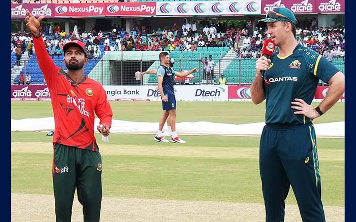 একাদশে তিন পরিবর্তন নিয়ে টসে জিতে ব্যাটিংয়ে বাংলাদেশ