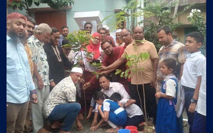 আখাউড়ায় বৃক্ষরোপণ কর্মসূচির উদ্বোধন