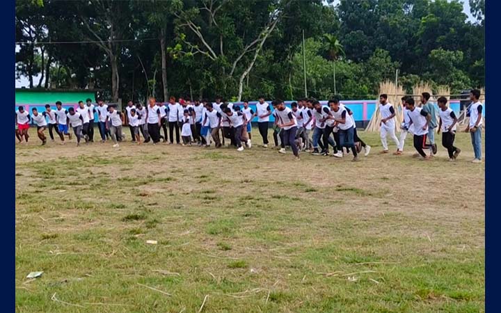 খোকসার প্রত্যন্ত গ্রামে প্রথমবার পাঁচ কিলোমিটার ম্যারাথন