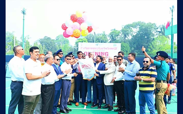 রাজশাহীতে আন্তর্জাতিক জুনিয়র টেনিসের আসর শুরু