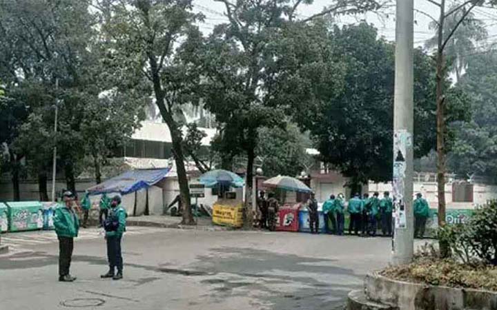 গুলশানে তারেক রহমানের বাসভবন ঘিরে কড়া নিরাপত্তা