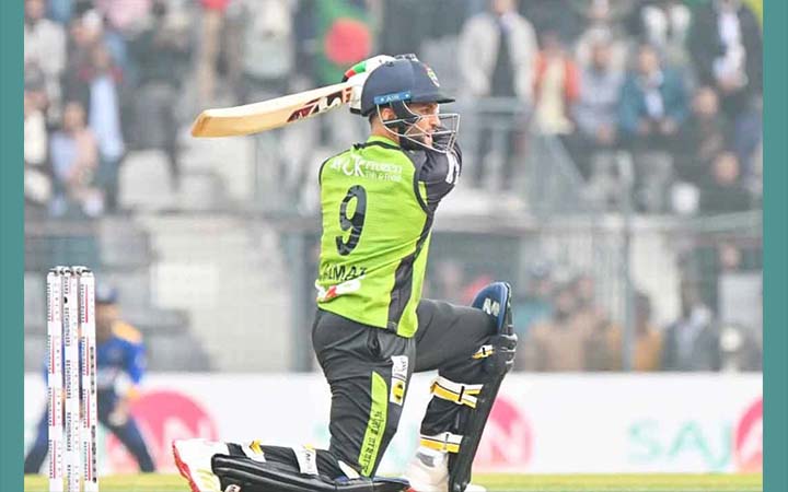 ওমরজাইয়ের ঝড়ো ফিফটিতে লড়াকু সংগ্রহ সিলেটের