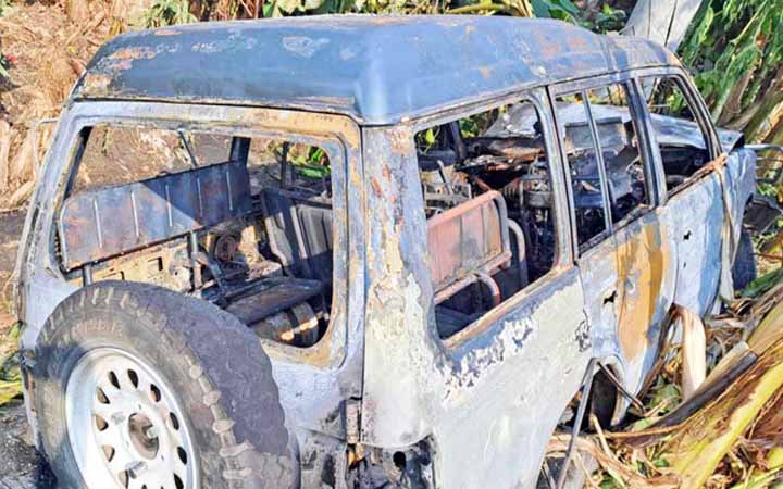 ময়মনসিংহে সিলিন্ডার বিস্ফোরণে গাড়িতে আগুন দগ্ধ ২