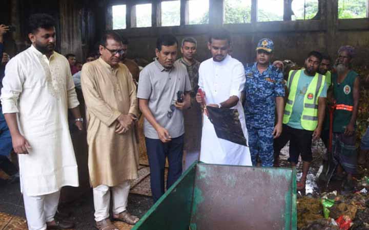 ঢাকা দক্ষিণ সিটি করপোরেশনে বর্জ্য অপসারণ শুরু