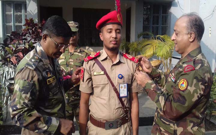 কুবি বিএনসিসি প্লাটুনের নতুন সিইউও মাহমুদুল