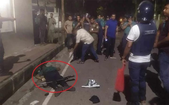 গুলশানে পুলিশের গুলিতে আরেক পুলিশ নিহত