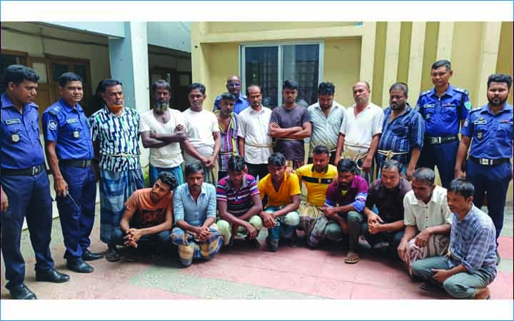 সিলেটে ১৮ জুয়াড়িসহ গ্রেফতার ২২