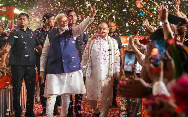 তৃতীয় মেয়াদে প্রধানমন্ত্রী হিসেবে মোদির শপথ সন্ধ্যায়