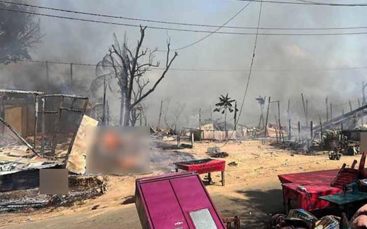 এখনও পুরোপুরি নিয়ন্ত্রণে আসেনি সাজেকের আগুন