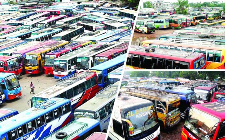 করোনা সতর্কতায় রাজশাহী থেকে দূরপাল্লার বাস বন্ধ