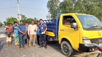 ধনবাড়ীতে ছিনতাই হওয়া পিকাপ জামালপুর থেকে উদ্ধার
