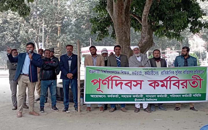 রাজশাহী বিশ্ববিদ্যালয়ের দাফতরিক কার্যক্রমে ফের শাটডাউন