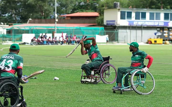 হুইলচেয়ার ক্রিকেটের বিশ্বকাপে খেলবে বাংলাদেশ