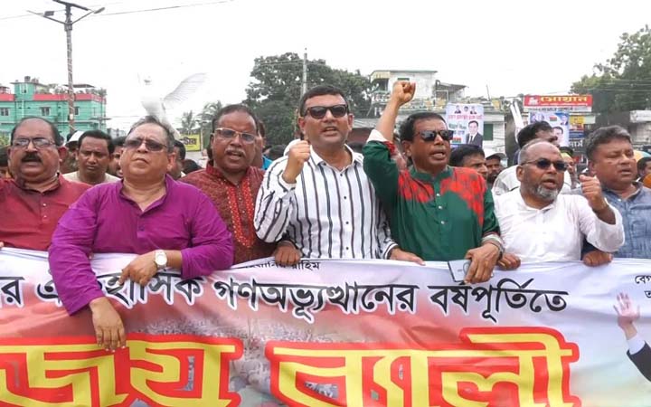 ঝিনাইদহে বিএনপির বিজয় র‌্যালি