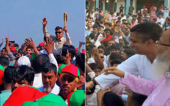 নবীনগরে বিএনপির দুই গ্রুপের পাল্টাপাল্টি শো-ডাউন