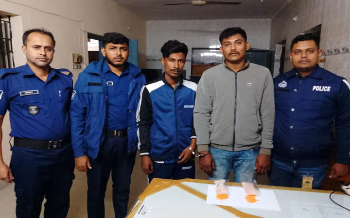 ব্রাহ্মণবাড়িয়ার বাঞ্ছারামপুরে ইয়াবাসহ ২ যুবক আটক