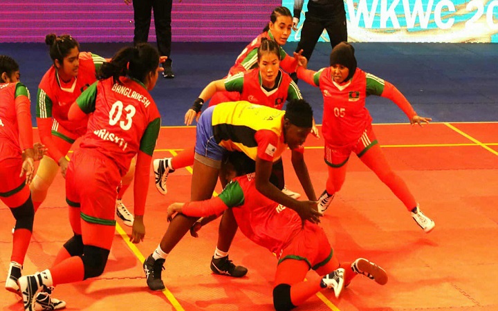 নারী কাবাডি বিশ্বকাপ: উগান্ডাকে হারাল বাংলাদেশ