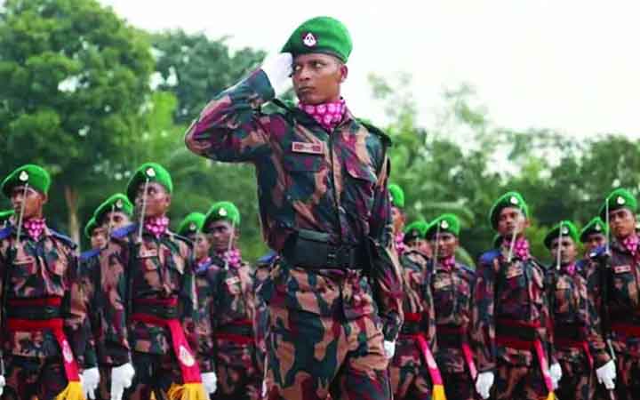 আজ বিজিবি’র ১০৪তম রিক্রুট ব্যাচের প্রশিক্ষণ সমাপনী কুচকাওয়াজ