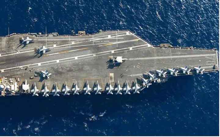 মধ্যপ্রাচ্যে বিশ্বের বৃহত্তম মার্কিন রণতরীতে টয়লেটই অকেজো, বাড়ছে ক্ষোভ