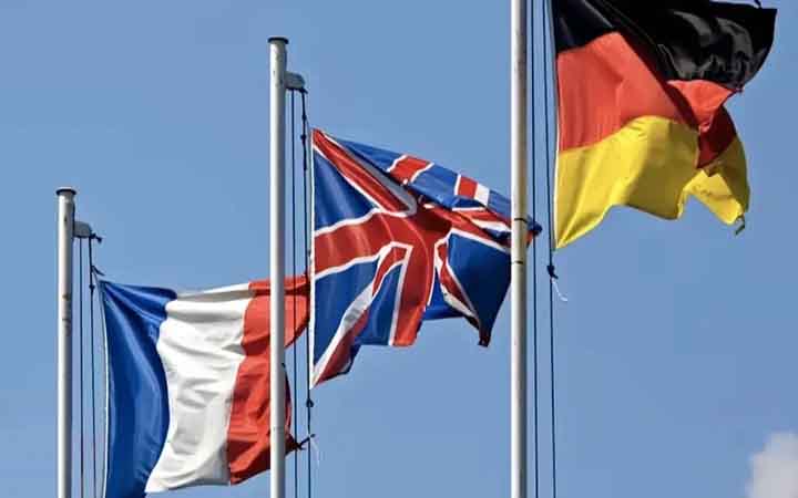 ইরানে হামলার হুমকি ফ্রান্স, জার্মানি ও যুক্তরাজ্যের