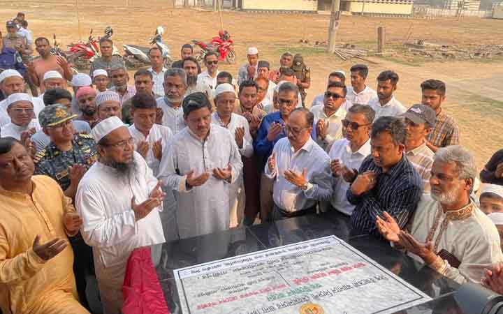 বিশ্ব ইজতেমা ময়দানে বিদেশীদের জন্য ষ্টিল স্ট্রাকচার শেড উদ্বোধন