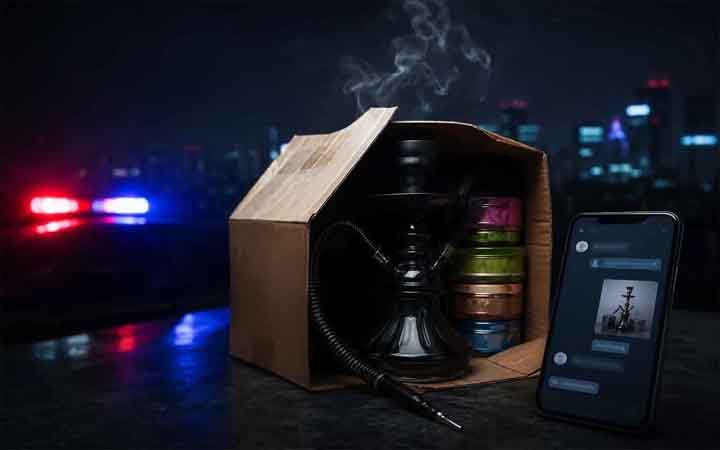 ভয়াবহ অনলাইন সিসা, পার্সেলে হুক্কা