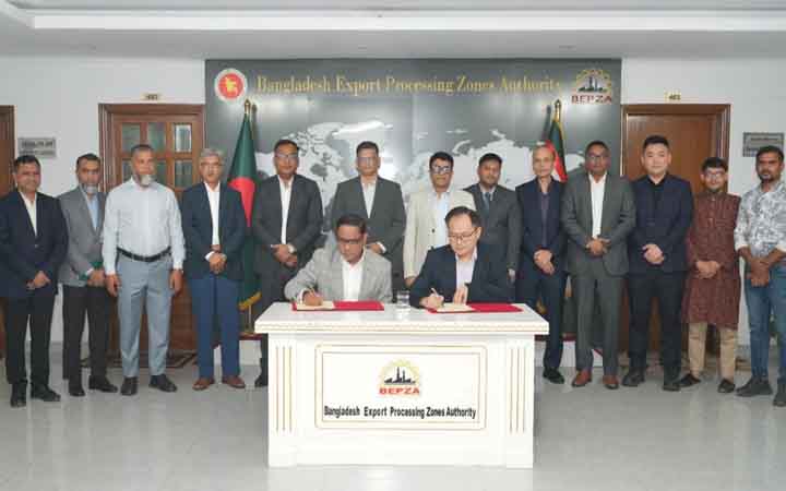 বেপজা অর্থনৈতিক অঞ্চলে ৩০ মিলিয়ন ডলার বিনিয়োগ করবে চীনের হুয়ারান টেক্স