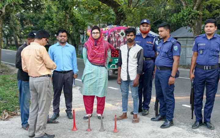 কুড়িগ্রামে নিষিদ্ধ হাইড্রোলিক হর্ন জব্দ, ভ্রাম্যমাণ আদালতের জরিমানা