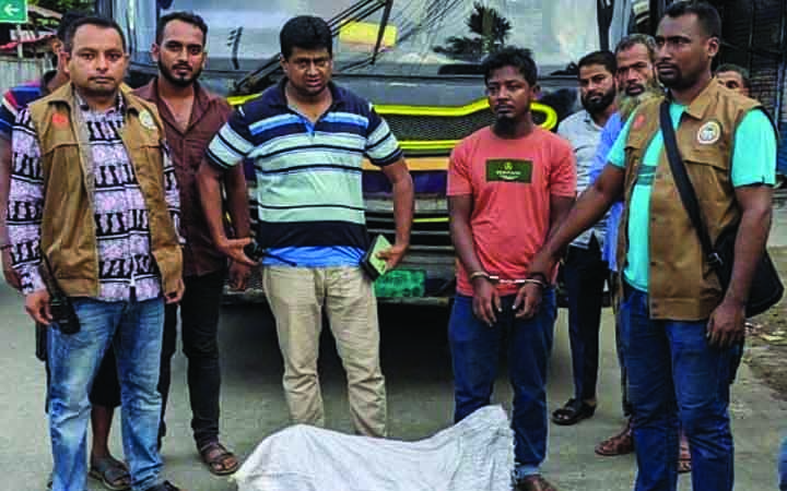 ভোলায় গাঁজাসহ যুবক আটক
