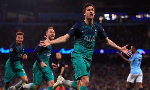 মহাকাব্যিক যুদ্ধে ম্যান সিটিকে হারিয়ে সেমিতে টটেনহ্যাম