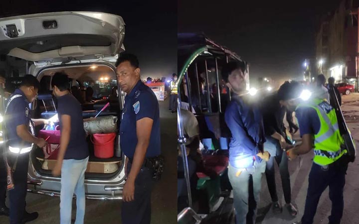 ঢাকা-চট্টগ্রাম মহাসড়কে পুলিশের চেকপোস্ট