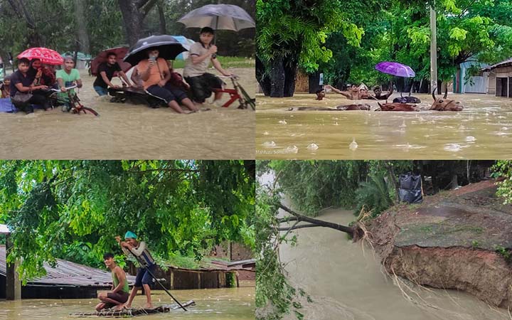 কক্সবাজারে পানিবন্দী ৩২ ইউনিয়ন, পাঁচ জনের মৃত্যু