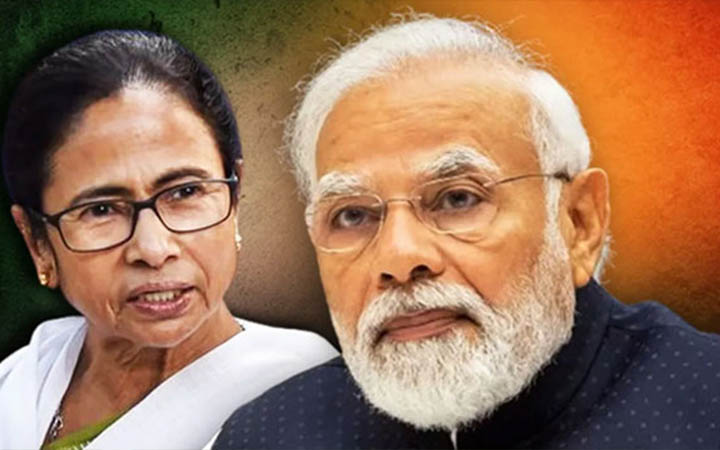 সন্দেশখালিতে মোদি বনাম মমতা লড়াই