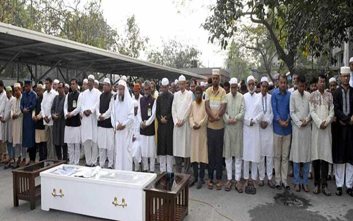সংসদ ভবনে এমপি আব্দুল হাইয়ের জানাজা অনুষ্ঠিত