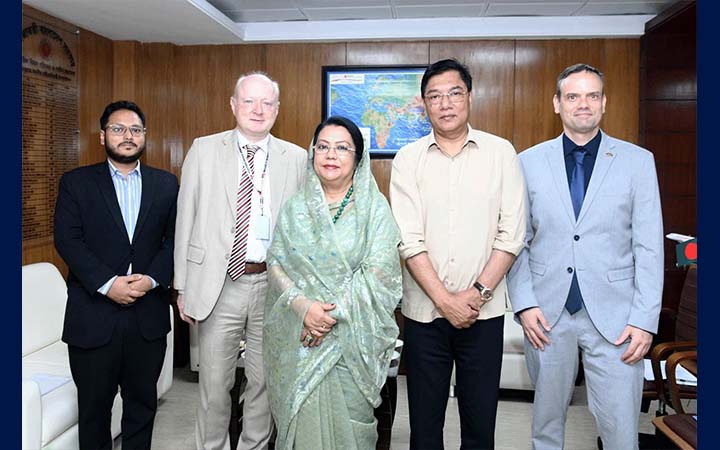 জার্মান রাষ্ট্রদূতের সঙ্গে বিমান পরিবহন ও পর্যটনমন্ত্রী-প্রতিমন্ত্রীর সাক্ষাৎ