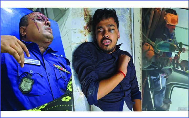 মাধবপুরে পুলিশের পিকআপ ও মাইক্রোবাসের মুখোমুখি সংঘর্ষে পুলিশসহ আহত ৭