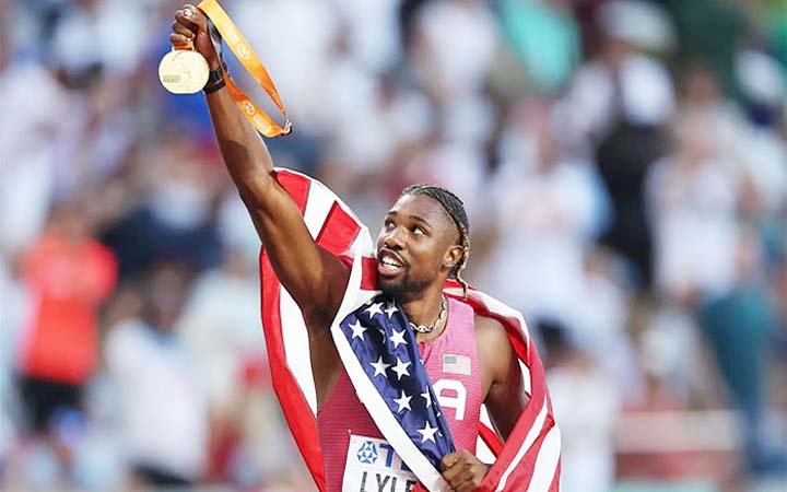 বিশ্বের নতুন দ্রুততম মানব নোয়াহ লাইলস