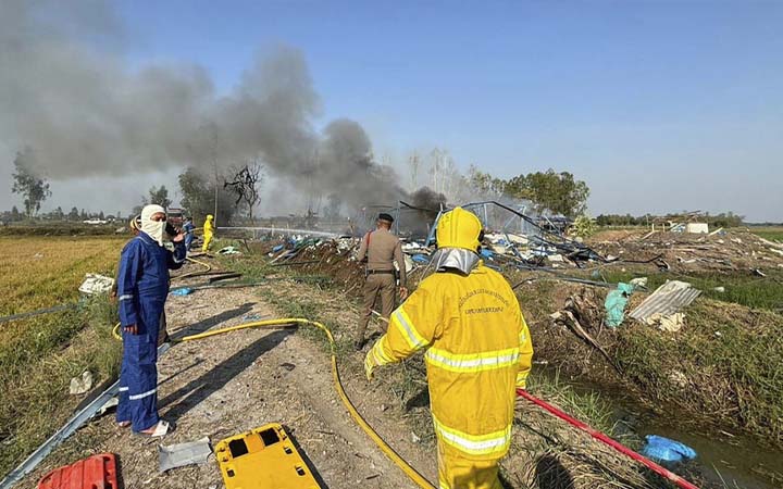 থাইল্যান্ডে আতশবাজি কারখানায় বিস্ফোরণ, নিহত ২৩