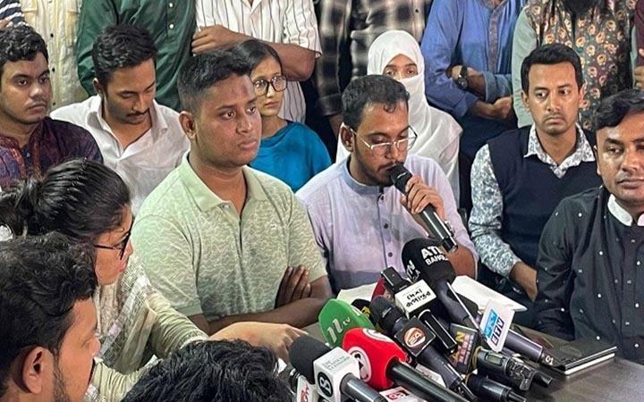 সব ছাত্রসংগঠনের সমন্বয়ে নতুন কর্মসূচি ঘোষণা